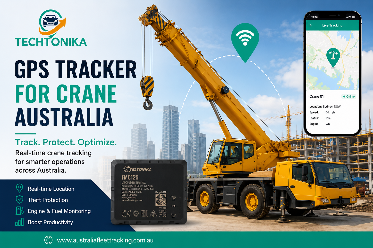 You are currently viewing Best GPS Tracker for Cranes in Australia