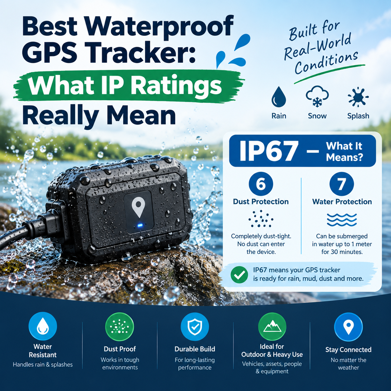 You are currently viewing Best Waterproof GPS Tracker: What IP Ratings Really Mean