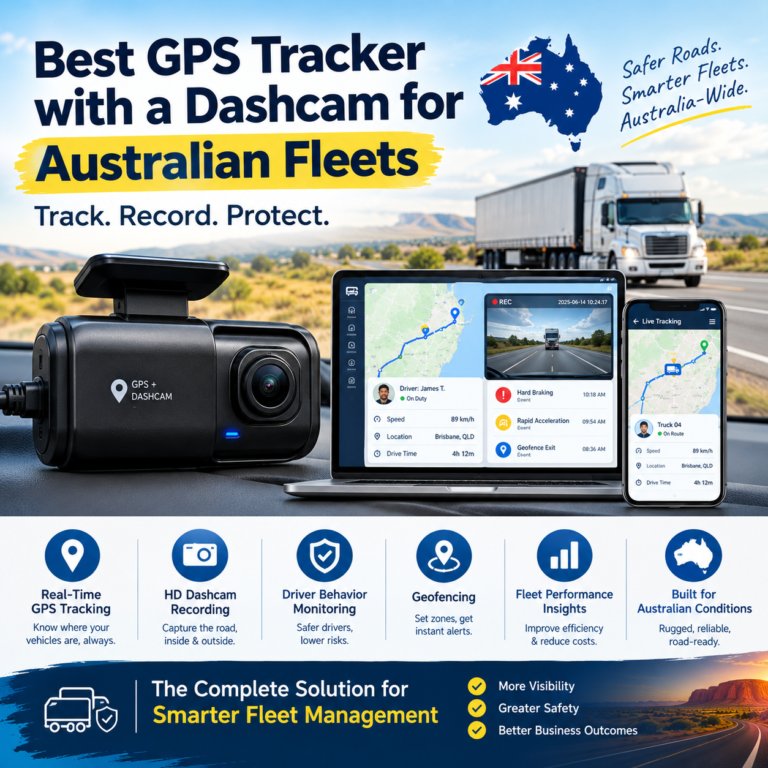 Read more about the article Best GPS Tracker with a Dashcam for Australian Fleets