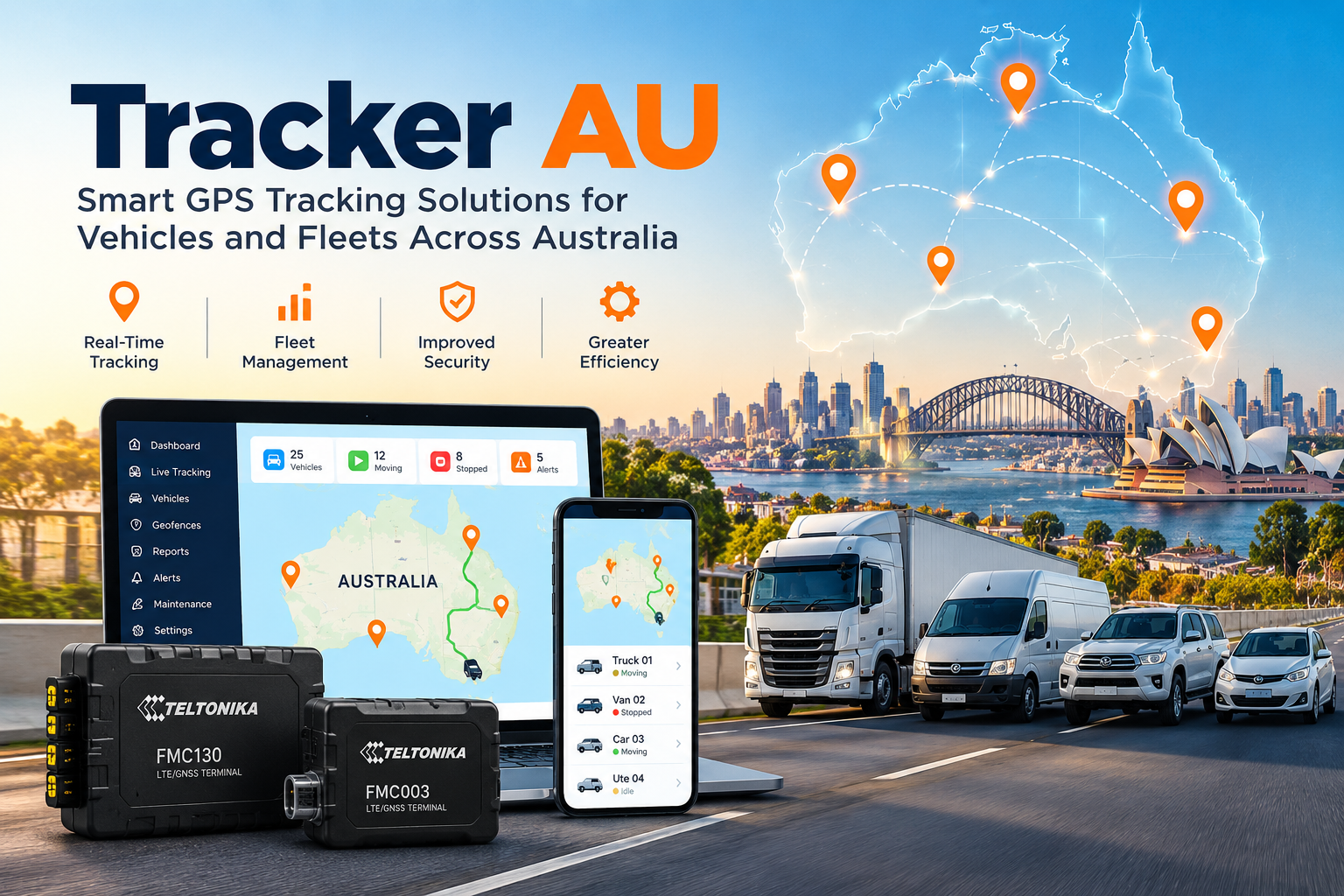 You are currently viewing Tracker AU: A Guide to GPS Tracking Solutions for Vehicles and Fleets in Australia