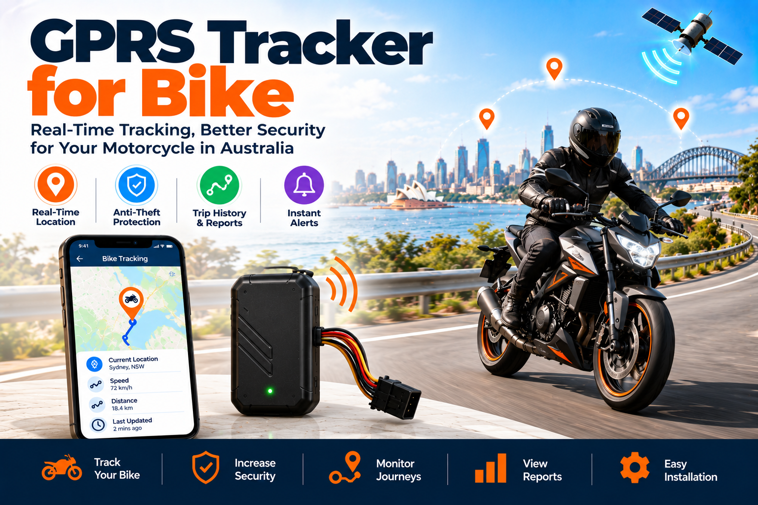You are currently viewing GPRS Tracker for Bike: Choose the Right Motorcycle Tracker in Australia